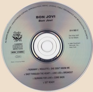 Bon Jovi -Bon Jovi (1984) Bon Jovi -Bon Jovi (1984)