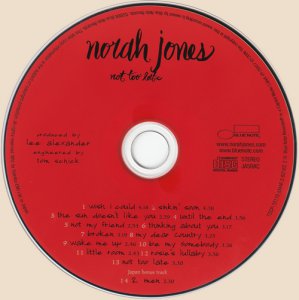 Norah Jones - Not Too Late (2007) Disc