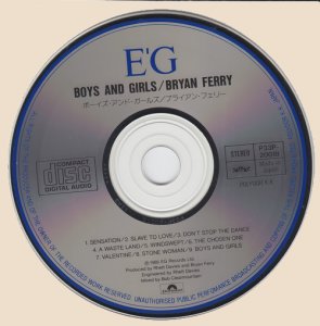 Bryan Ferry - Boys And Girls (CD)