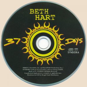 Beth Hart - 37 Days_CD