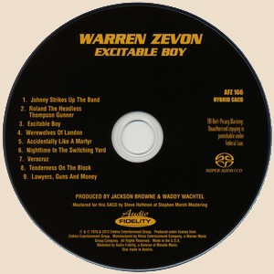 Warren Zevon - Excitable Boy_CD