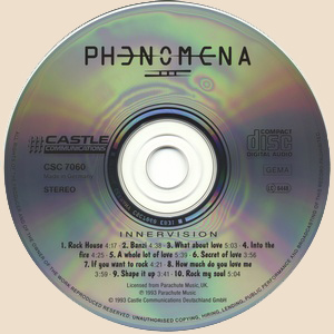 Phenomena - Innervision (1993)_CD